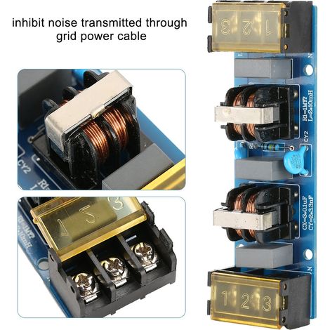 EMI-Hochfrequenz-Zweistufen-Tiefpassfilterplatine für Netzteile (6A) (1/5)
