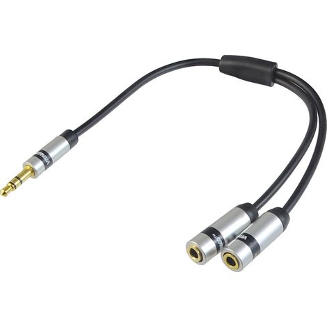 Répartiteur jack 3,5 mm - 2 prises JR173 Vitalco 0,2 m