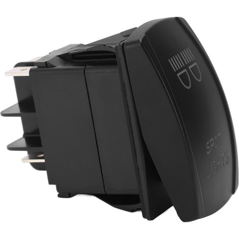 Interrupteur à bascule 5 broches IP66 anti-corrosion avec voyant LED pour barre lumineuse auto, camping-car, yacht, bateau (1/5)