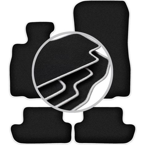 Tapis de sol Carlux argentés pour : BMW Série 6 F13 Coupé (2011-2018) (1/5)