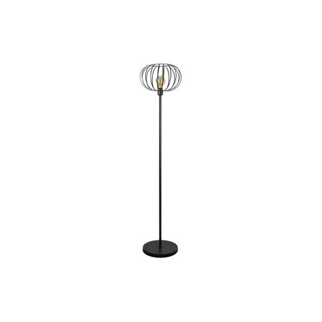 Lampe Pied Vintage Noire Style Vintage, Culot E27, Idéale Salon - Edm (1/3)