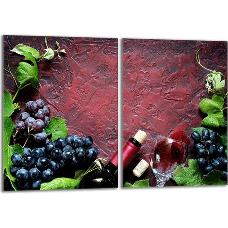 Placa protectora de vidrio para estufa 2x40x52 Vino (1/5)