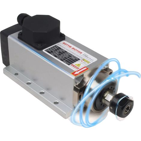 Moteur de broche refroidi par air, 24000 tr/min, 2,2 kW onduleur, Juste broche (1/2)