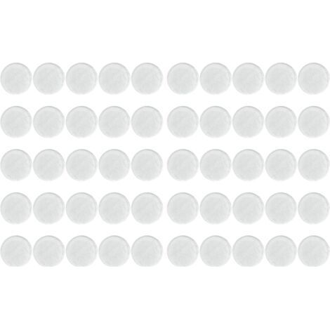 Lot de 50 tapis de protection transparents et antidérapants pour verre – en PVC, 2,5 cm d'épaisseur – tapis de protection auto-adhésifs pour éviter les rayures et les glissements sur les tables et cha (1/5)