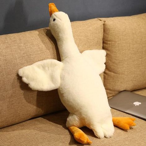 Peluche Oie Mignonne de 50 cm, Grand Canard, Douce Peluche, Oreiller, Coussin, Cadeau de Noël pour Enfants et Filles (1/5)