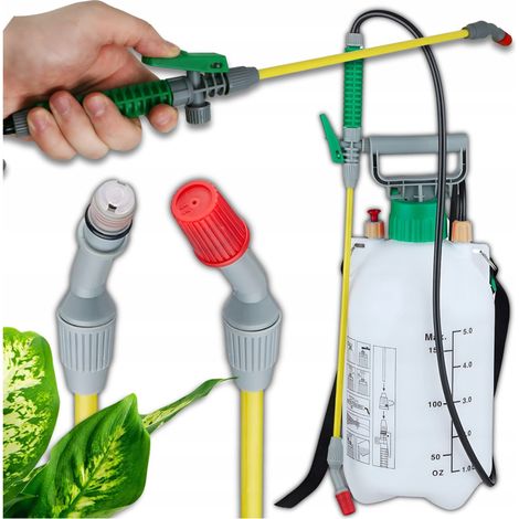 Spruzzatore da giardino 5 litri, pressione 3 bar, lancia manuale per uso domestico (1/5)