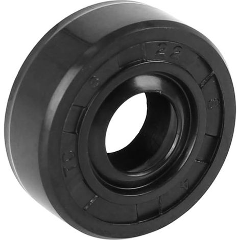 8mm x 22mm x 8mm Black TC Shaft Oil Seal Double Lip Rubber for Car (1/5)
