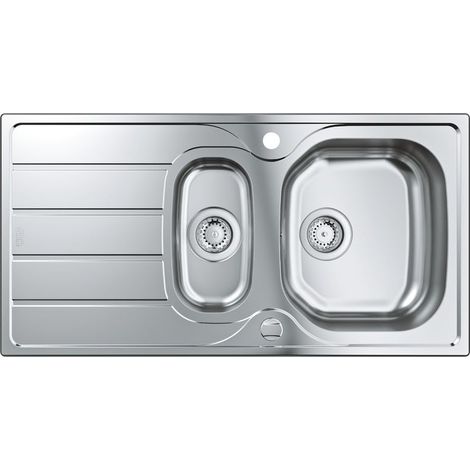 Grohe - Spülbecken K200, 97x50 cm, gebürsteter Edelstahl 31564SD1 (1/5)