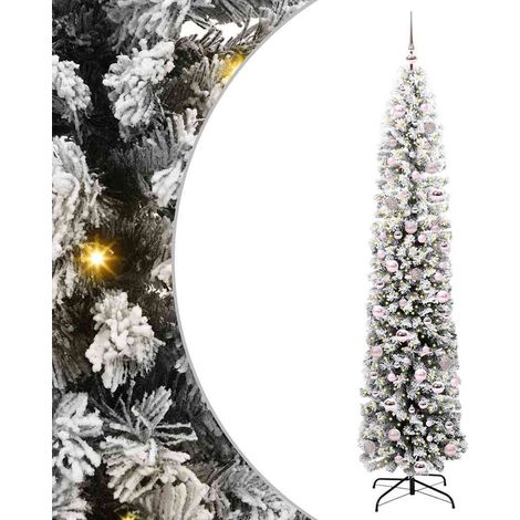 Árbol de Navidad artificial Verde 210 cm PVC, Acero y Plástico vidaXL