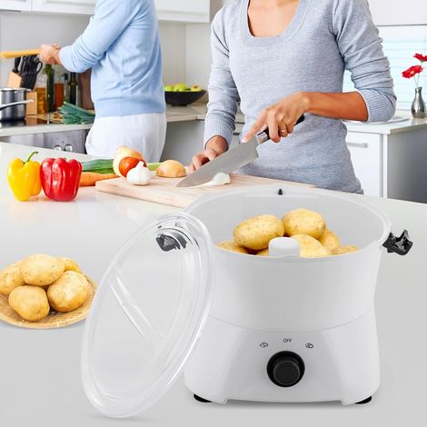 Éplucheur de Pommes de Terre Électrique 85 W, Épluchage Rapide 2 à 4 Minutes, Grande Capacité 0,8 kg, Pour Cuisines, Restaurants, Fast-foods (1/5)