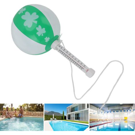 Thermomètre Flottant de Piscine en PVC – Lecture Facile avec Fil pour Mesure Température Eau Outdoor Indoor – Ballon Design Shatter Proof (1/5)