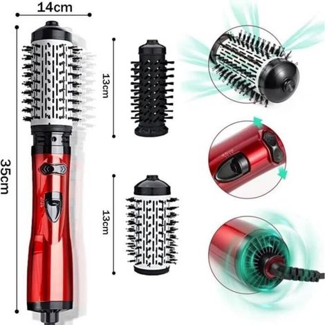 Cellfast – Brosse soufflante rotative 3 en 1 – Technologie ionique – Rotation automatique 360° – Pour cheveux raides, bouclés et ondulés