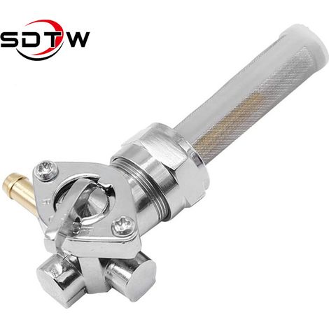Robinet essence sortie gauche 22mm pour Harley 1975-2018, 62167-81, 62163-75 (1/5)