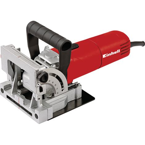 Einhell Fraiseuse à lamelle TC-BJ 900 (860 W, Réglage d'angle d'inclinaison 90°, Blocage de l'arbre, Livré en coffret avec sac à poussière et clé à ergots)