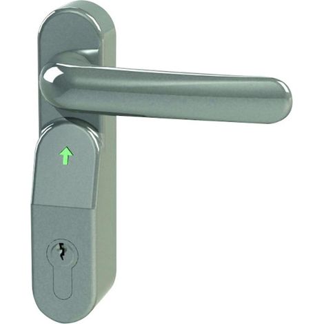Module extérieur pour antipanique UNICO et MODULO avec béquille électronique argent - ANTIPANIC