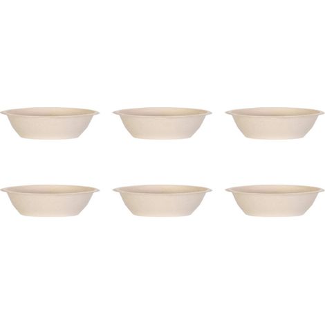 Lot de 6 Coupelles Rondes "Blé" 15cm Beige (1/4)