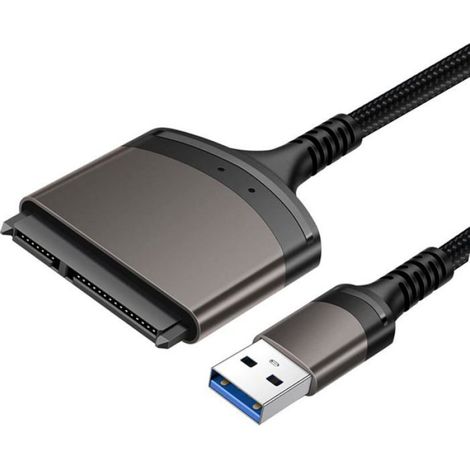 Adaptateur USB 3.0 vers SATA - Pour Disque Dur 2,5 Pouces - Vitesse Jusqu'à 5 Gbps - Compatible Windows Mac Linux - 1 Pièce (1/3)