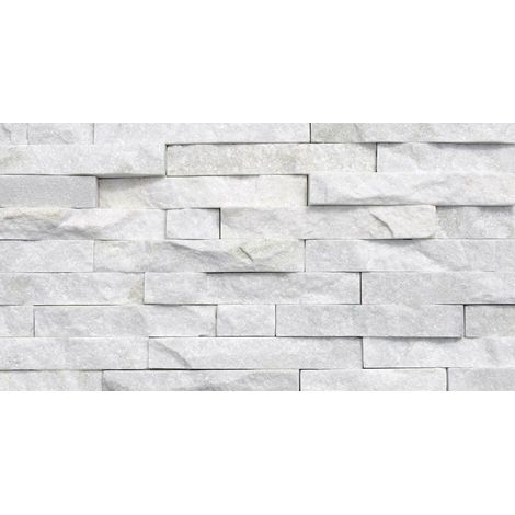 Plaquette de parement en quartzite – Format 15x55-60x1-2cm en Z – Vendu par boîte de 1.00 m² – Pour intérieur et extérieur