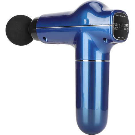 Mini-Muskelstimulator, tragbares Entspannungsmassagegerät, 3 Geschwindigkeitsstufen, Metallic-Blau, UV-Lackierung (1/5)