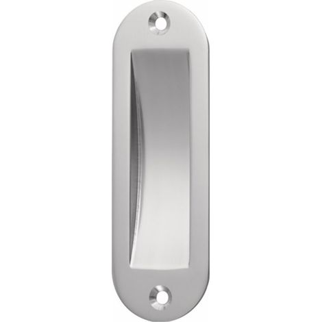 Maniglia per porta scorrevole alu.silverf.elox.ov.2xP.5mm L.120mm P.40mm HERMETA (1/3)
