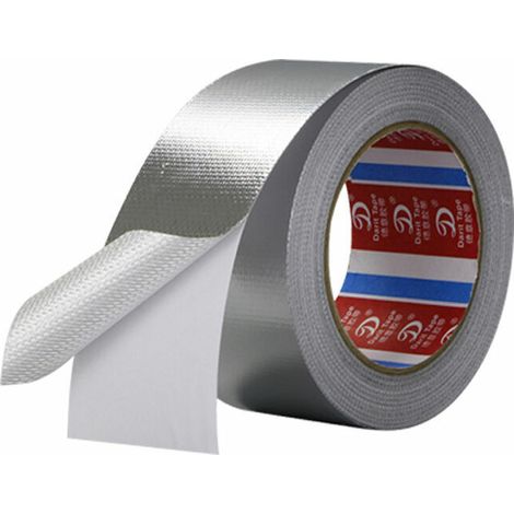 Ruban de Scellement Résistant,45 mm x 25 m Ruban Adhésif en Aluminium Renforcé,Ruban Adhésif en Aluminium,Haute Températures,pourVentilations,Climatisations,Conduits,Réparation,(Argent) (1/5)