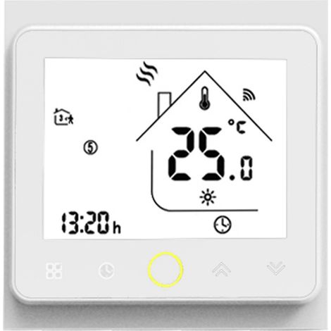 Termostato WiFi Programable Blanco Para Calefacción Blanco (1/5)