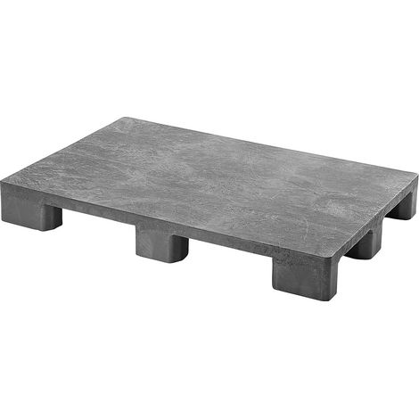Palette Europe en plastique 1200mm – Charge max. 5000kg – Pour automation de palettes – Semelles remplaçables – Sans semelles – Certeo