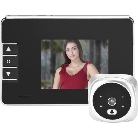 Sonnette vidéo intelligente avec écran LCD TFT 2,7 pouces, caméra infrarouge grand angle 120° et vision nocturne pour la sécurité de votre domicile (1/5)