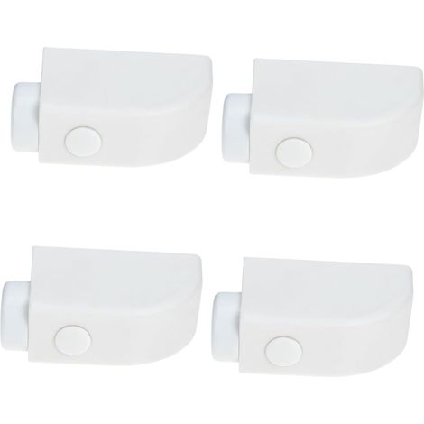 Sécurité Baie Vitrée Coulissante 4pcs Verrouillage en Plastique Blanc, Installation Facile et Ventilation pour Portes et Fenêtres Coulissantes