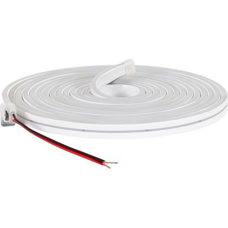 Ruban LED Néon 24V 9.5W/m Coupe 5cm IP65 NFLEX6 Sur mesure Blanc chaud 50 m (1/4)