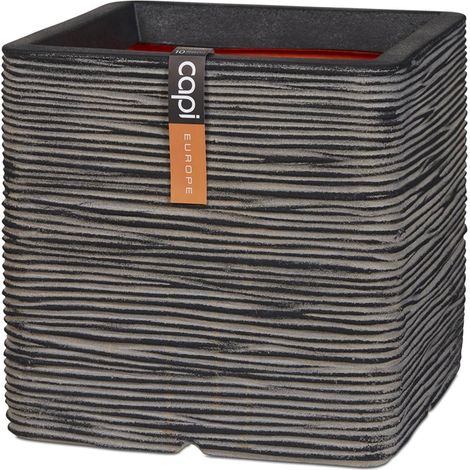 Bac Rib Top Qualité Int/Ext. cube 30x30x30 cm anthracite - dimhaut: H 30 cm - couleur: Gris anthracite