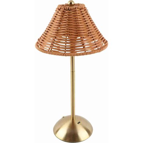 aqxreight Lampe de Table en Rotin Bohème Rechargeable sans Fil à (1/5)