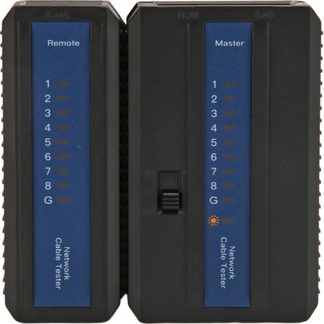 Testeur de câble réseau, mode rapide ou standard, PoE anti-grillage, détection de ligne avec veille automatique, pour domicile, bureau et industrie. (1/5)