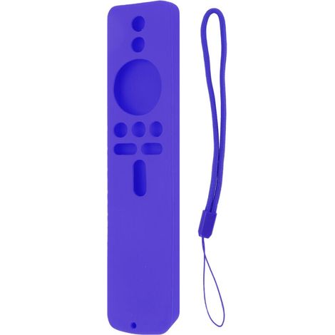 Étui de Protection en Silicone pour Télécommande Xiaomi TV Stick 4K, Anti-Dérapant avec Dragonne, Violet (1/5)