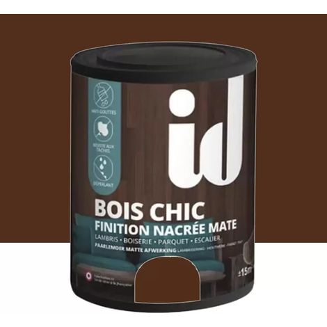 Lasure nacrée mate ID Bois Chic Agate brune n°4 2 L (1/2)