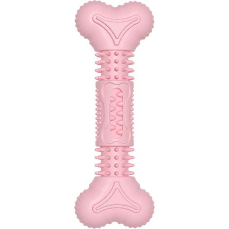 Jouet pour Chien, Nettoyage des Dents en Caoutchouc Naturel Jouet à Mâcher pour Moyens et Petits Chiens Pas pour Les Chiens Agressifs(poudre de fleur de cerisier) (1/5)