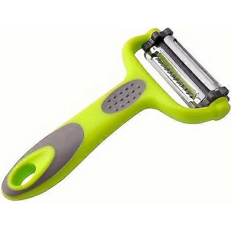 Éplucheur rotatif 3 en 1 pour fruits, légumes, chou, salade, carottes, pommes de terre, râpe multifonction pour cuisine, éplucheur julienne (1/4)
