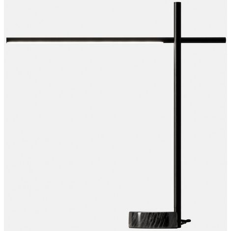 GROK TUBS Lampe de Table LED Intégrée 10,5W 403lm 3000K Noir Métallique (1/2)