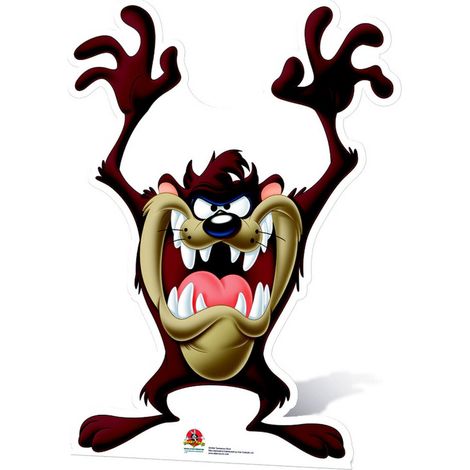 Figurine en carton Taz diable de Tasmanie Hauteur 87 cm