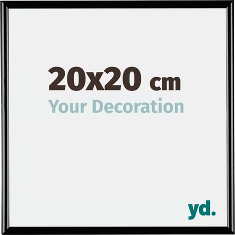 yd. - Cadre photo 20x20 - Noir Brillant - Plastique - Bordeaux (1/5)