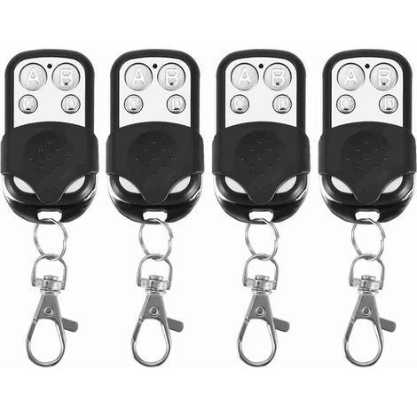 Portachiavi professionale con telecomando wireless in plastica, 4 pezzi, leggero per porte di garage di automobili (1/5)