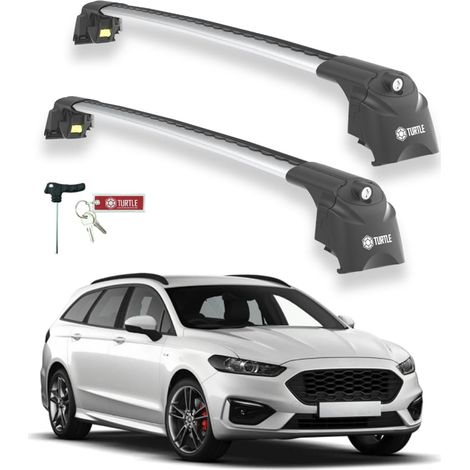 TURTLE kompatibel mit Ford Mondeo Estate (Cd391) 2015-2022 Dachträger Air2 Grau (1/5)