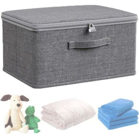 Boite Rangement 403021CM Boite Fermeture a Clef Boite a Medicament Rangement Boite Medicaments BoîTes de Rangement Avec Couvercle,Peut êTre Utilisé Pour Recevoir des MéDicaments, des VêTements (1/4)
