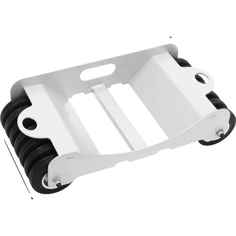 Carro para neumáticos, capacidad de carga de 4500 libras, 14 ruedas resistentes, BLANCO (1/2)