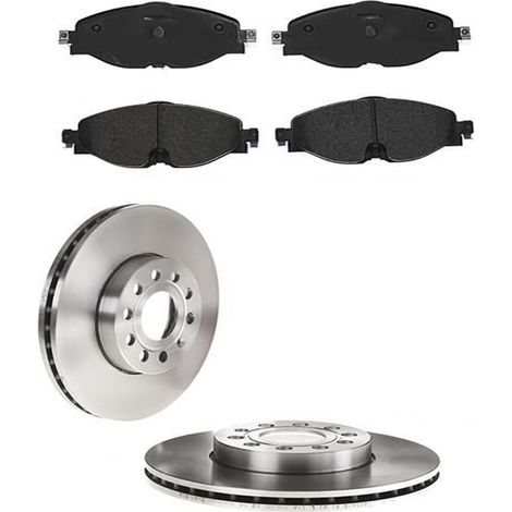KIT FRENI ANTERIORI compatibile con SKODA OCTAVIA IV COMBI (NX5) - DISCHI + PASTIGLIE OEM: P 85 126 , P 85 182 / 17521 , 17558 /SOSTITUZIONE DIRETTA/BASSA POLVERE/SILENZIOSO (1/5)