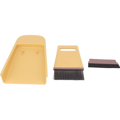 Mini Balai de Bureau 3 en 1 pour Clavier, Comptoir et Niche Animale (1/5)