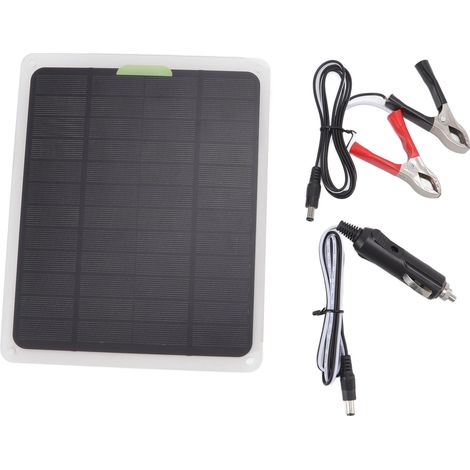 Panneau solaire 10W Type C double USB sortie, chargeur solaire DC12V pour extérieur, voyage, camping, formation