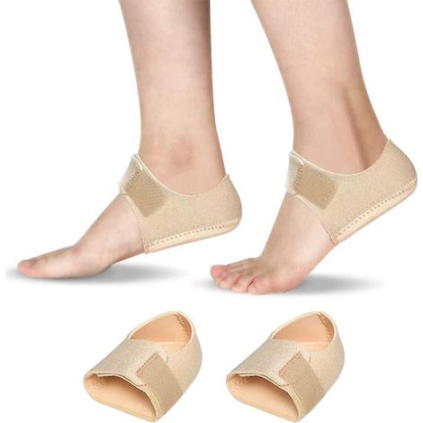 Protections de talon pour fasciite plantaire et tendinite d'Achille - Beige, Taille L, Semelle de protection (1/5)