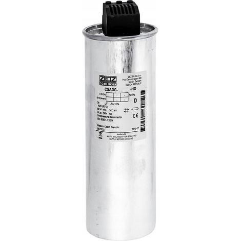 Condensador ZEZ-Silko 15kvar 440V Cn=3x82.21μF In=3x19.71A