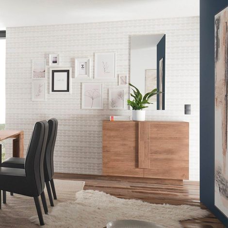 Madia 2 ante linea Sax in finitura Rovere Mercure (1/5)